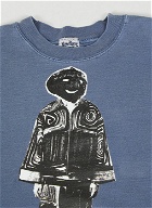 Graphic Print Sweatshirt in Blue