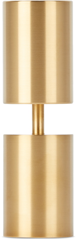 Photo: Applicata Brass Solid Candle Holder