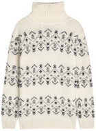 Moncler Fair Isle Alpaca-blend Jumper Natural