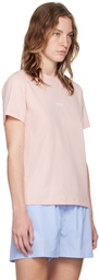 MSGM Pink Impact Mini Logo T-Shirt