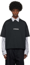 B1ARCHIVE Black Printed-Logo T-shirt