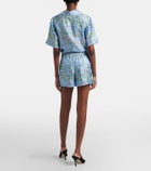 Gucci Floral silk satin shorts