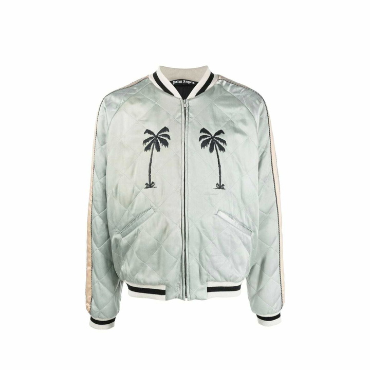 Photo: Palm Angels Quilted Logo Jacket