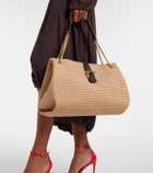 Ferragamo Medium raffia shoulder bag