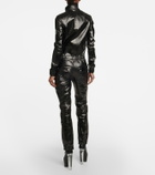 Rick Owens - Coated denim jumpsuit