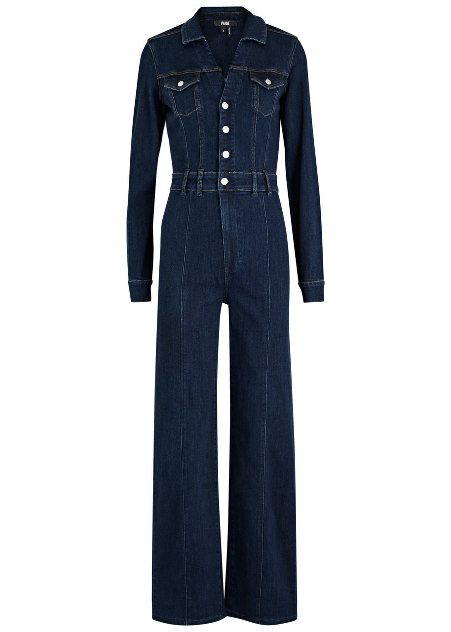Paige Sasha Denim Jumpsuit Indigo