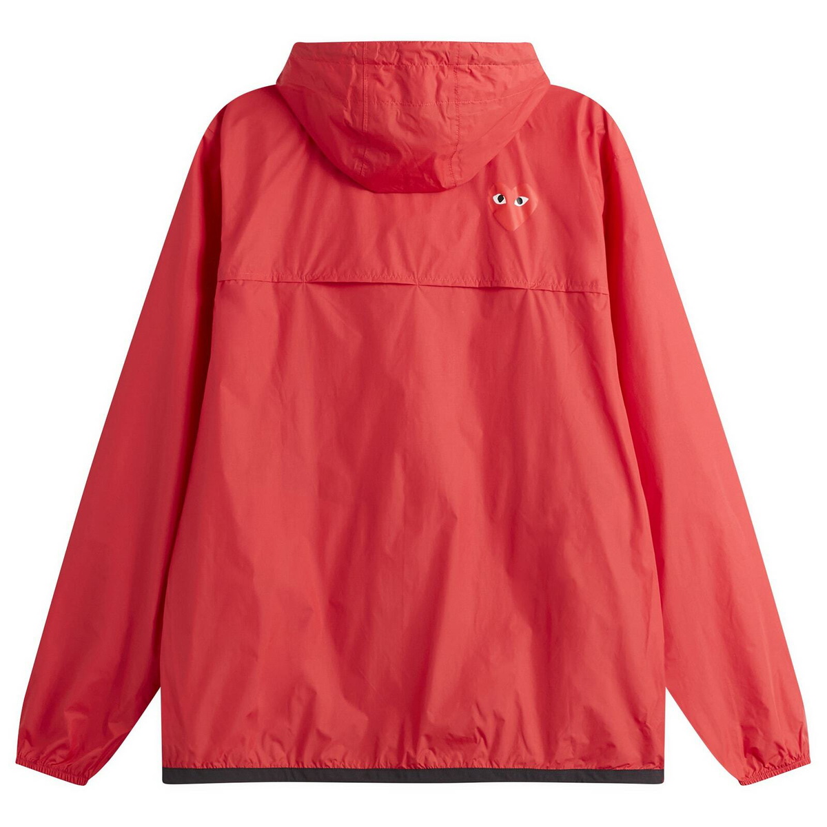 Comme des Garçons Play K-Way Emblem Full Zip Jacket in Red