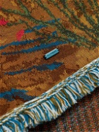 Alanui - Fringed Cotton, Wool and Silk-Blend Jacquard Cardigan - Multi
