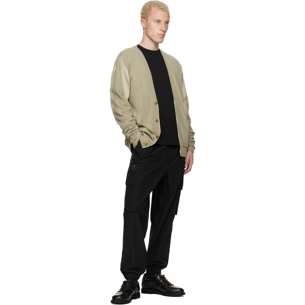 AAPE by A Bathing Ape Black 'AAPENOW' Moonface Logo Jogger Cargo Pants