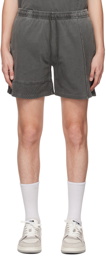 John Elliott Gray Reconstructed Shorts