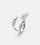 Yeprem Y-Not 18kt white gold ring with diamonds