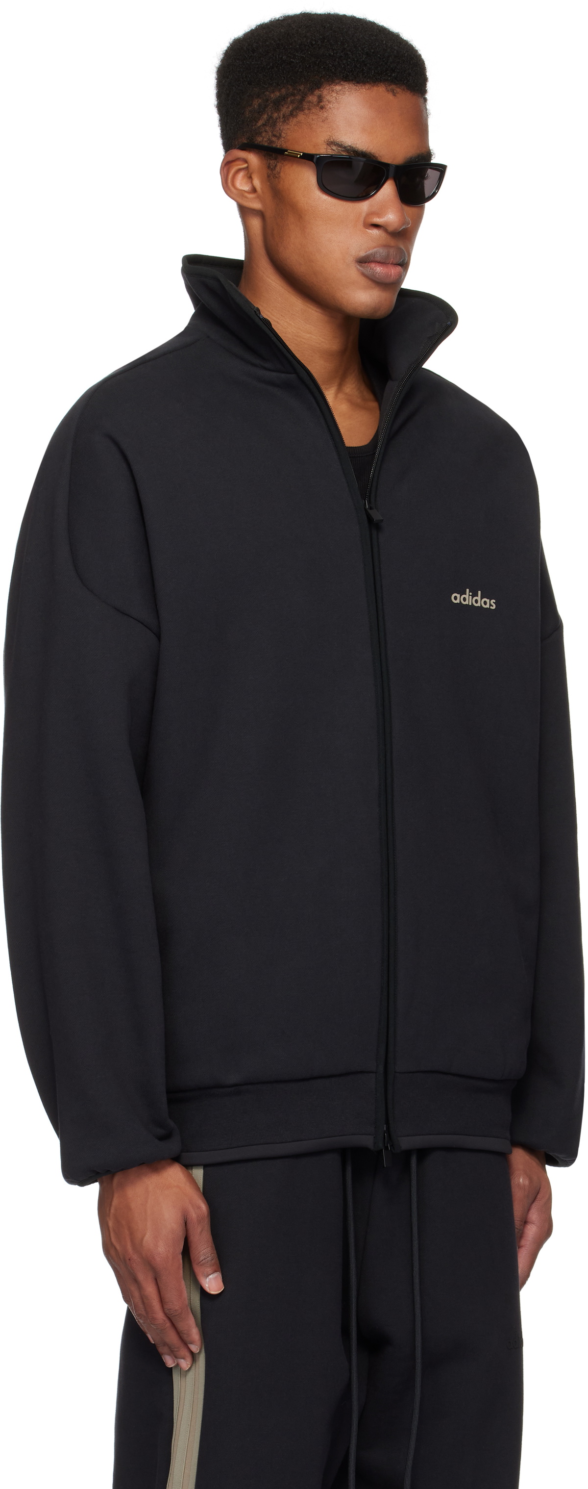 adidas × fog HEAVY FLEECE TRACK JACKET Fear of God Athletics Black adidas Originals Edition Heavy
