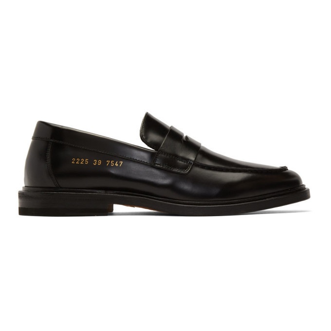 Photo: Common Projects Black Leather Loafers