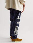 KAPITAL - Embroidered Jeans - Blue