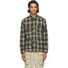 Reese Cooper Green Flannel Check Shirt