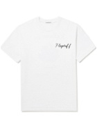 Flagstuff - Kakusen Printed Cotton-Jersey T-Shirt - White