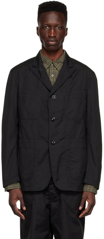 Photo: Engineered Garments Black Polyester Jacket