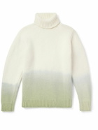 Richard James - Dip-Dyed Wool Rollneck Sweater - Green