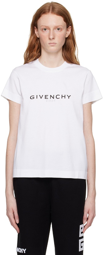 Photo: Givenchy White Reverse T-Shirt
