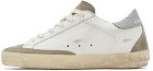 Golden Goose White & Gray Super-Star Classic Low-Top Sneakers