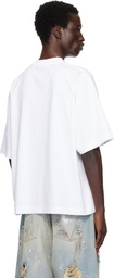 VETEMENTS White 'VET' Cropped Boxy T-shirt