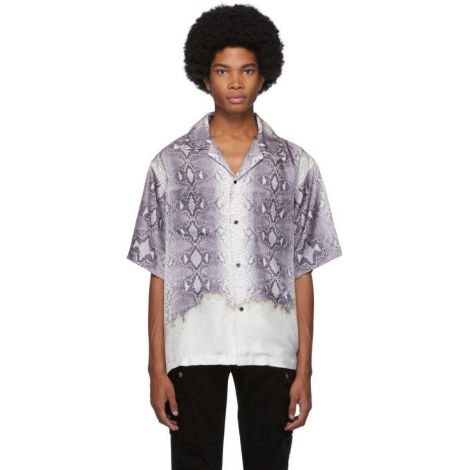 Photo: Amiri Grey Python Short Sleeve Button Up Shirt