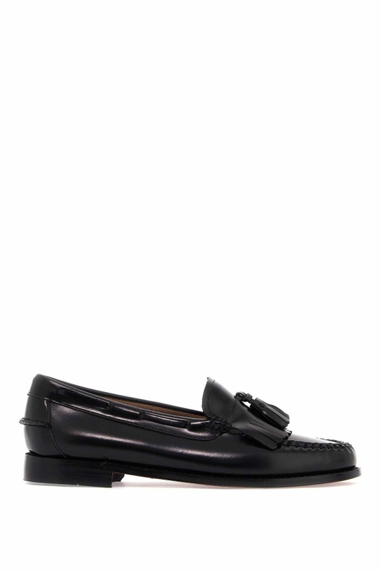 Photo: G. H. BASS esther kiltie weejuns loafers in brushed leather Black