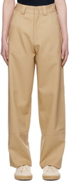 ZEGNA Beige Workwear Trousers