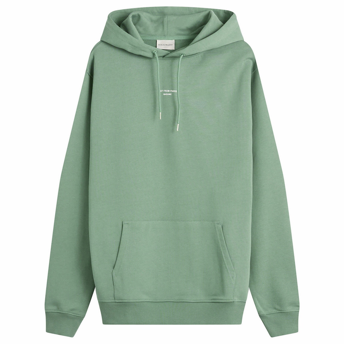 Drôle de Monsieur Men's Drole De Monsieur Classic Slogan Hoodie in Water Green