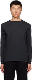 Noah Black Pocket Long Sleeve T-Shirt