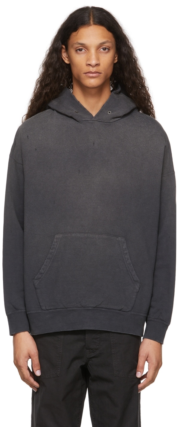 Visvim Black P.O. Crash Jumbo Hoodie Visvim