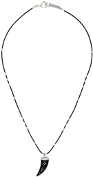 Isabel Marant Black Cord Aimable Necklace