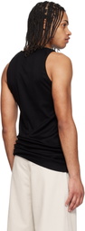 RAINMAKER KYOTO Black Random Rib Tank Top