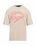Dsquared2 Mens T-shirt in Beige