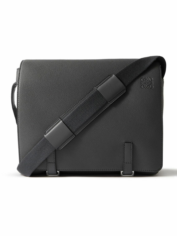 Photo: Loewe - Military Full-Grain Leather Messenger Bag