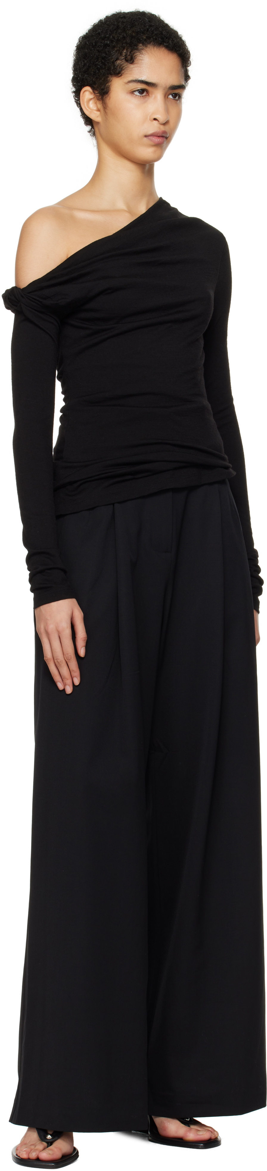 Paris Georgia SSENSE Exclusive Black Elemental Manahou T-Shirt