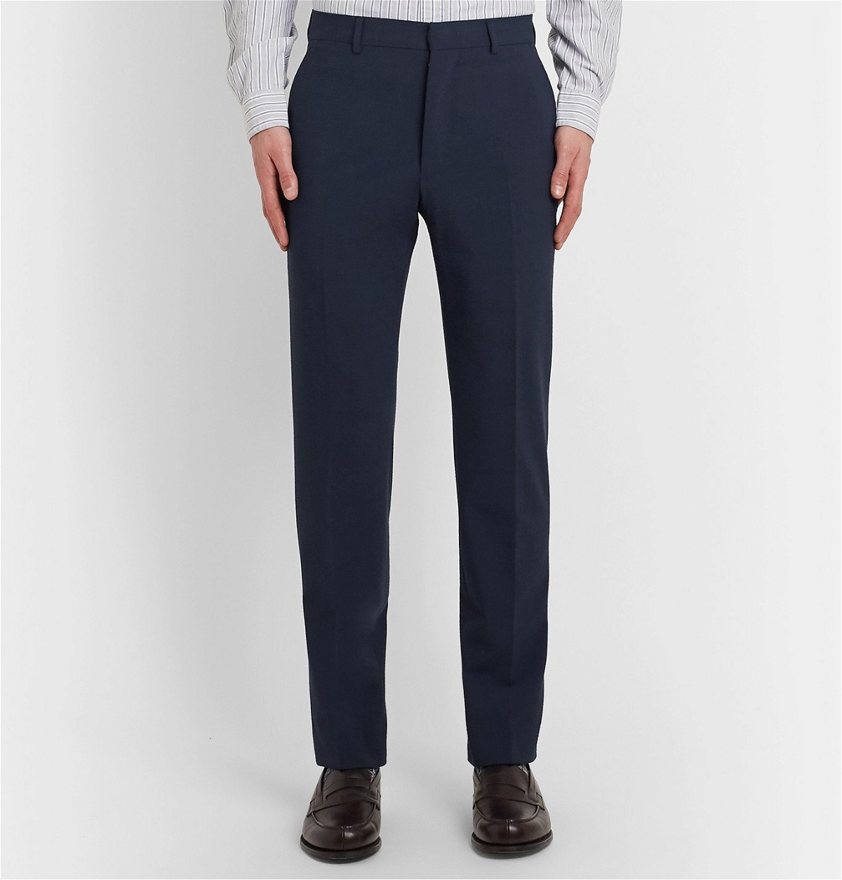 Polo Ralph Lauren - Slim-Fit Wool-Blend Seersucker Suit Trousers