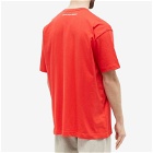 Comme des Garçons SHIRT Men's Oversized Back Neck Logo Tee in Red