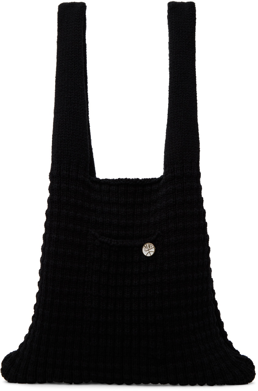 XENIA TELUNTS Black Pocket Tote
