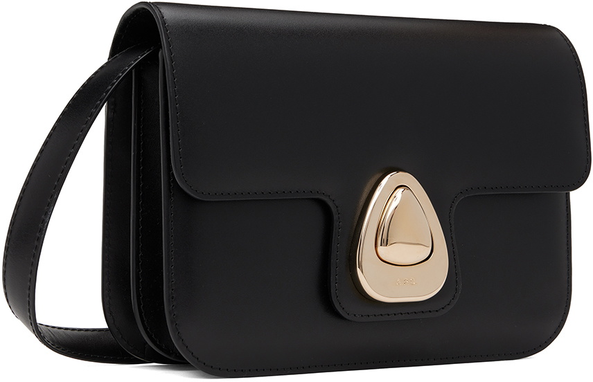 ショルダーバッグ・ポシェット A.P.C. Black leather small Astra crossbody bag A.P.C. Black Small Astra Bag A.P.C.