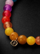Sydney Evan - 14-Karat Gold, Rainbow Jade and Diamond Beaded Bracelet