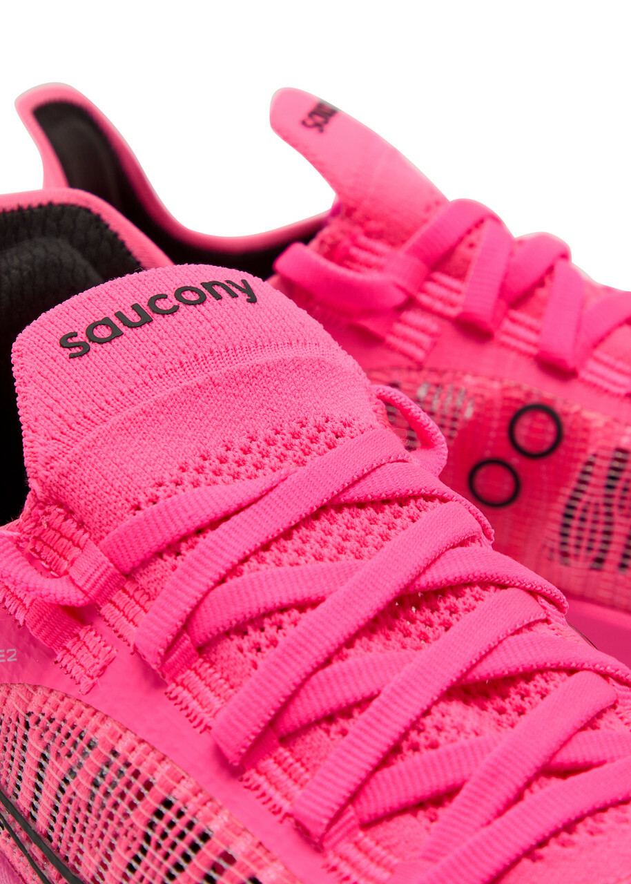 Saucony Endorphin Elite 2 Panelled Mesh Sneakers Pink
