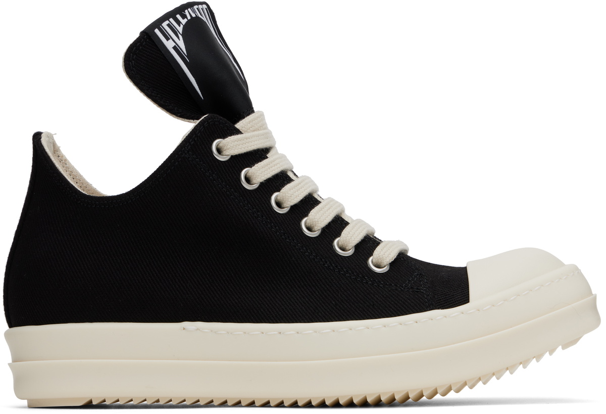 Rick Owens DRKSHDW Black Hollywood Low Sneaks Sneakers Rick