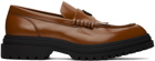 Fred Perry Tan Leather Loafers