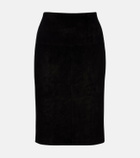 Stouls Gin suede midi skirt