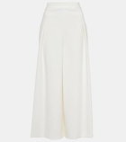 Fforme Nadja cropped wool-blend wide-leg pants