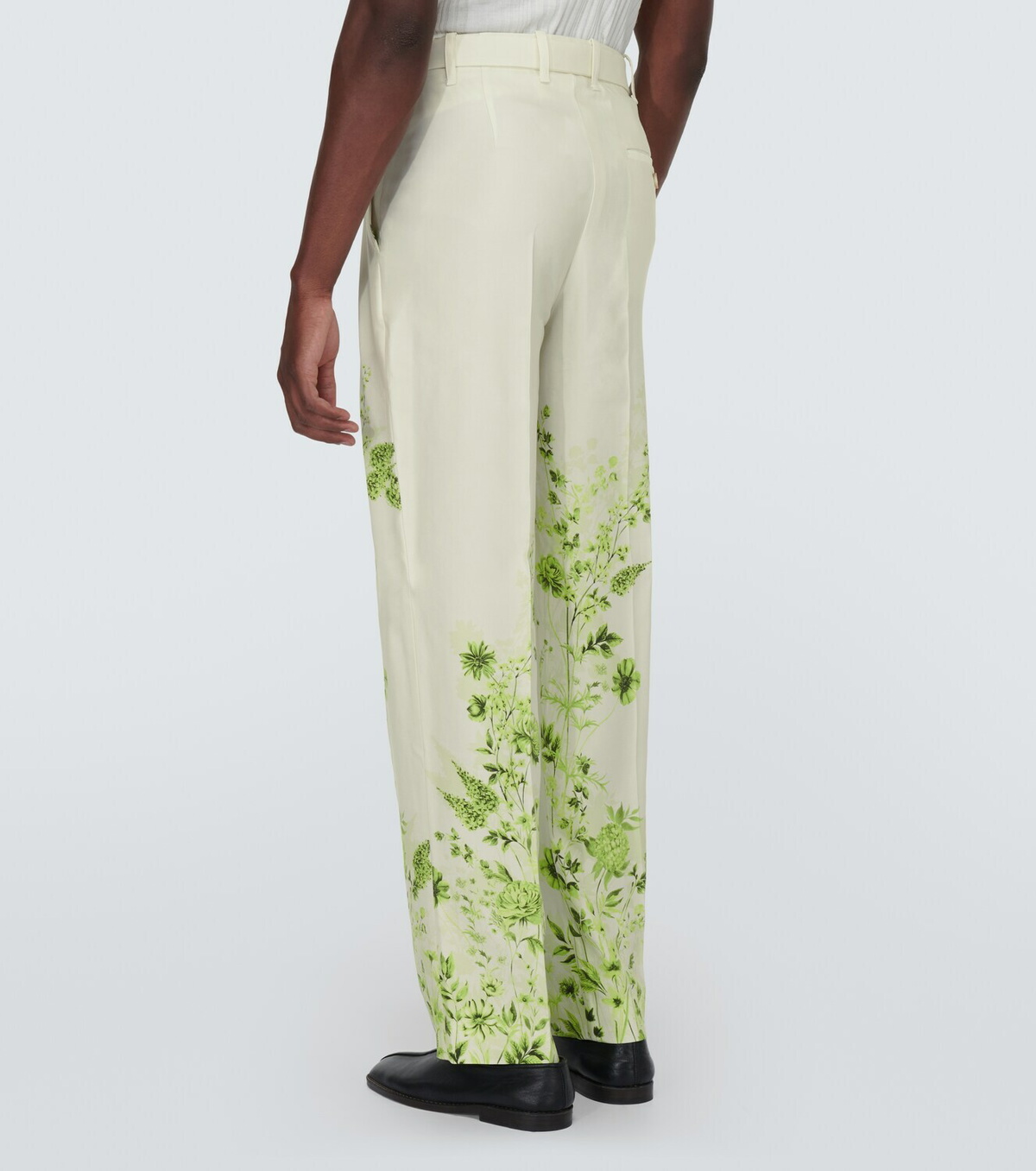 King & Tuckfield Floral belted straight pants