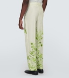 King & Tuckfield Floral belted straight pants