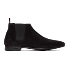 Paul Smith Black Suede Marlowe Chelsea Boots