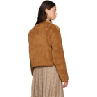 Moncler Tan & Pink Blageon Corduroy Reversible Down Jacket